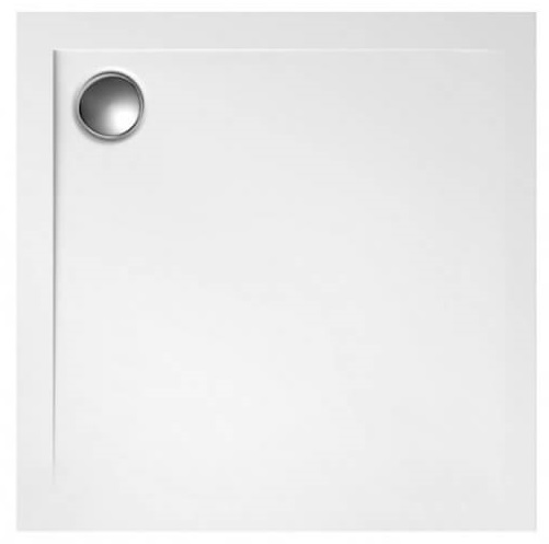 Polimat Geos cădiță de duș pătrată 80x80 cm alb 00425