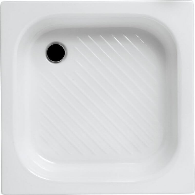 Polimat Karen cădiță de duș pătrată 70x70 cm alb 00209
