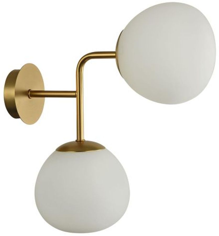 Maytoni Erich lampă de perete 2x40 W alb-auriu MOD221-WL-02-G