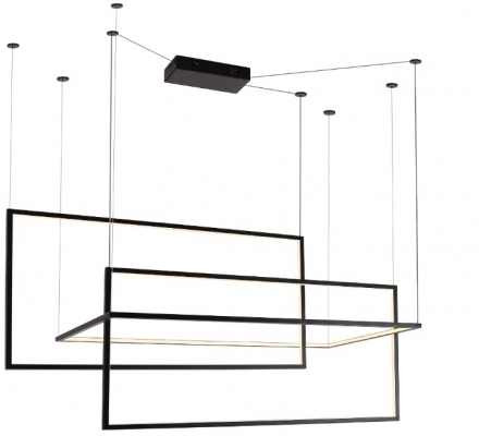 MaxLight Geometric lampă suspendată 1x80 W negru P0271D