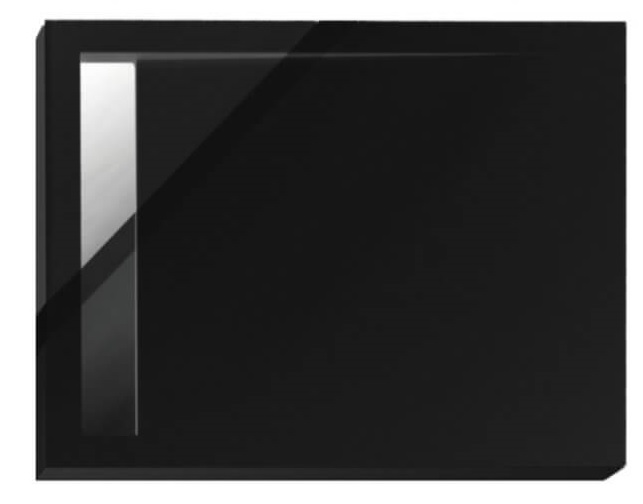 Polimat West New cădiță de duș dreptunghiulară 110x90 cm negru 00347