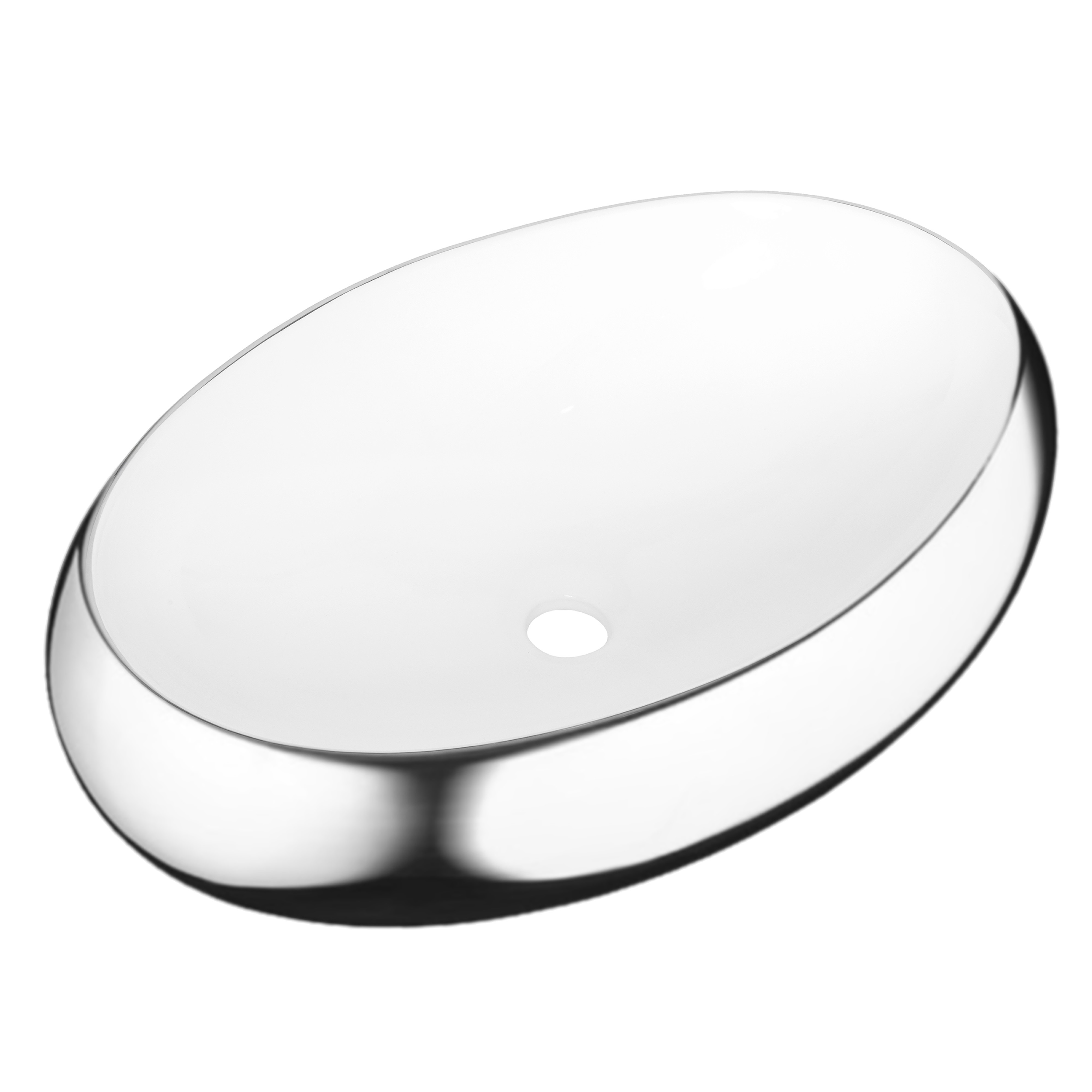 Invena Fresco lavoar 59x41 cm oval de blat bicolor CE-31-001