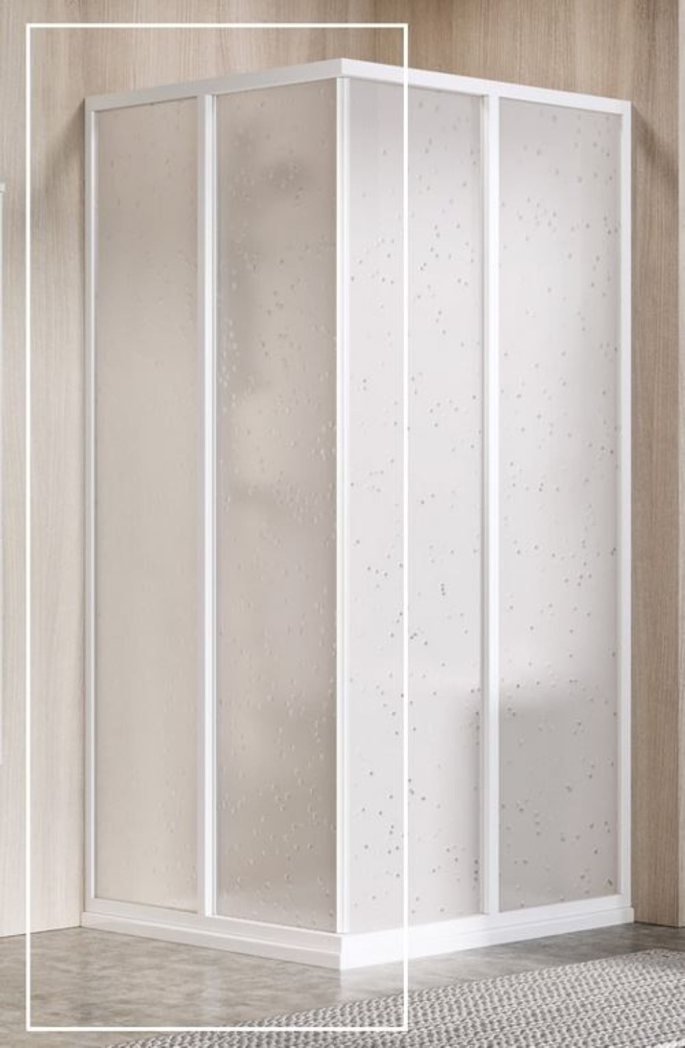 Ravak Supernova uși de duș 100 cm culisantă alb mat/material polistiren 14VA01O211