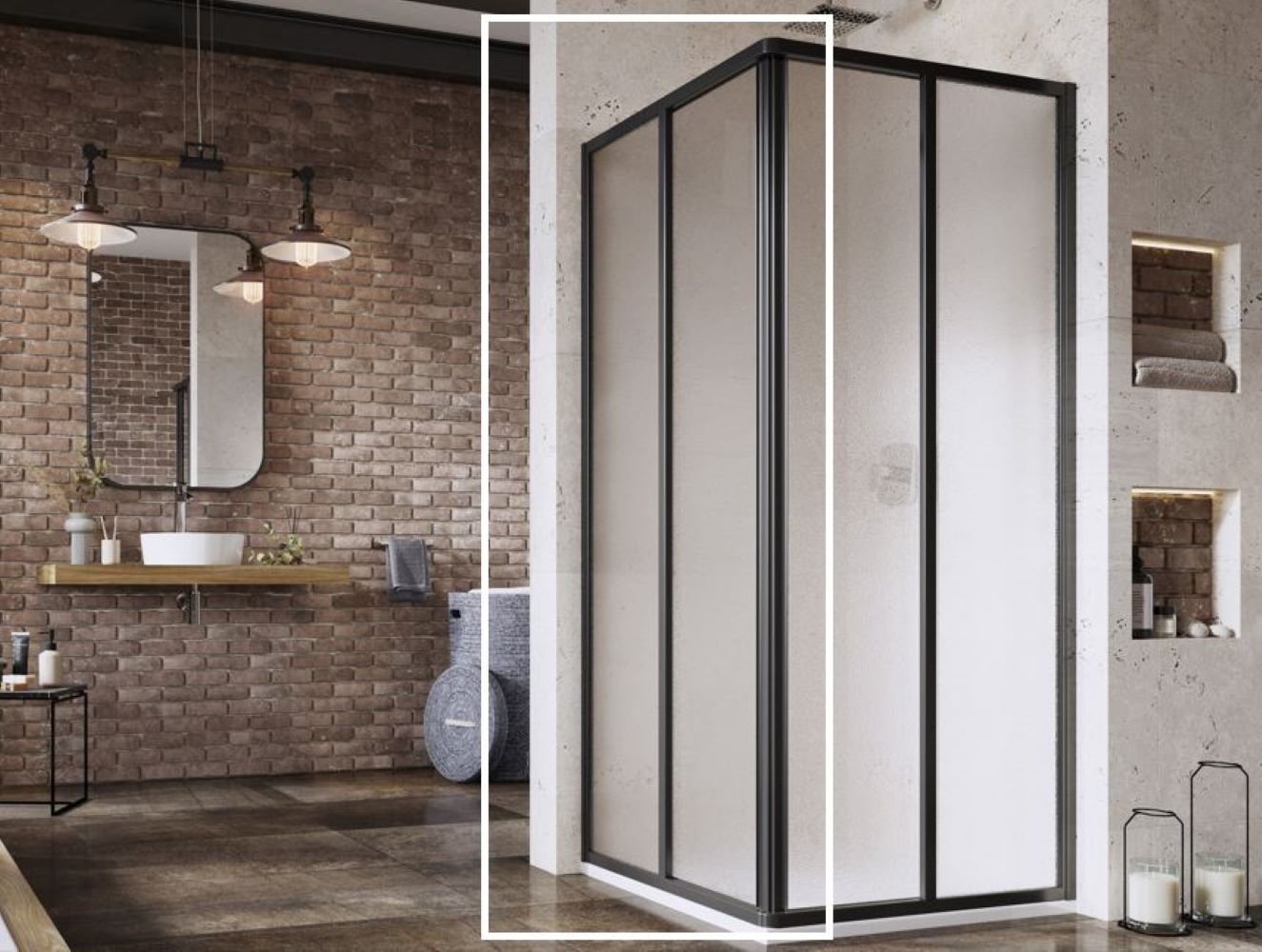 Ravak Supernova uși de duș 100 cm culisantă negru mat/ 14VA03O2ZG