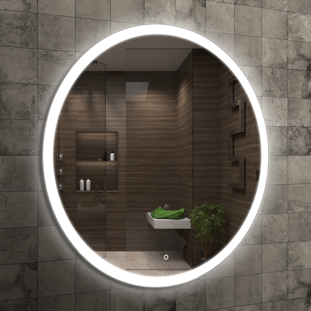 LaVita Aura oglindă 80x80 cm cu iluminare 5908211499574
