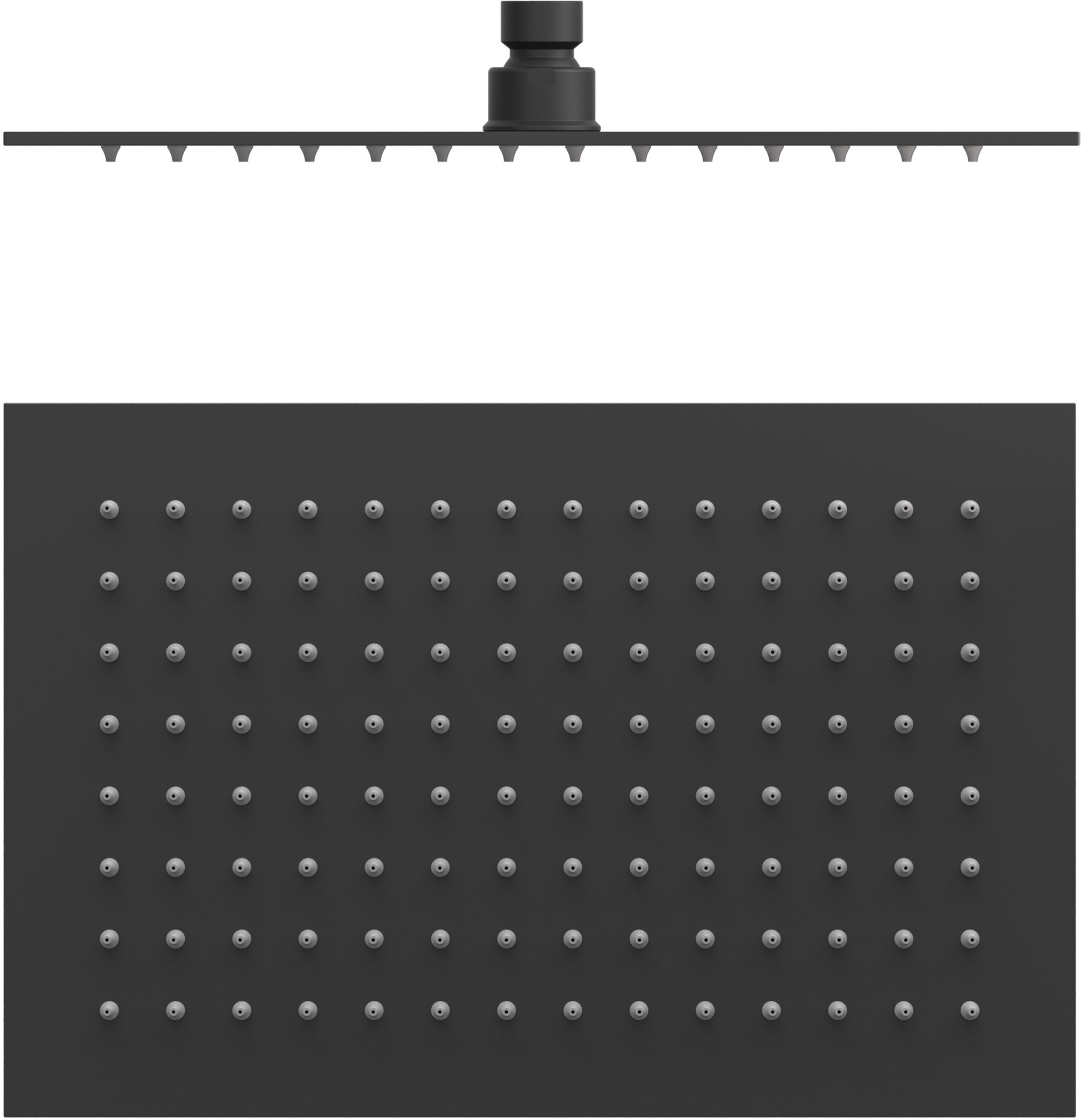 Tres cap de duș 30x20 cm dreptunghiular negru 134315007NM