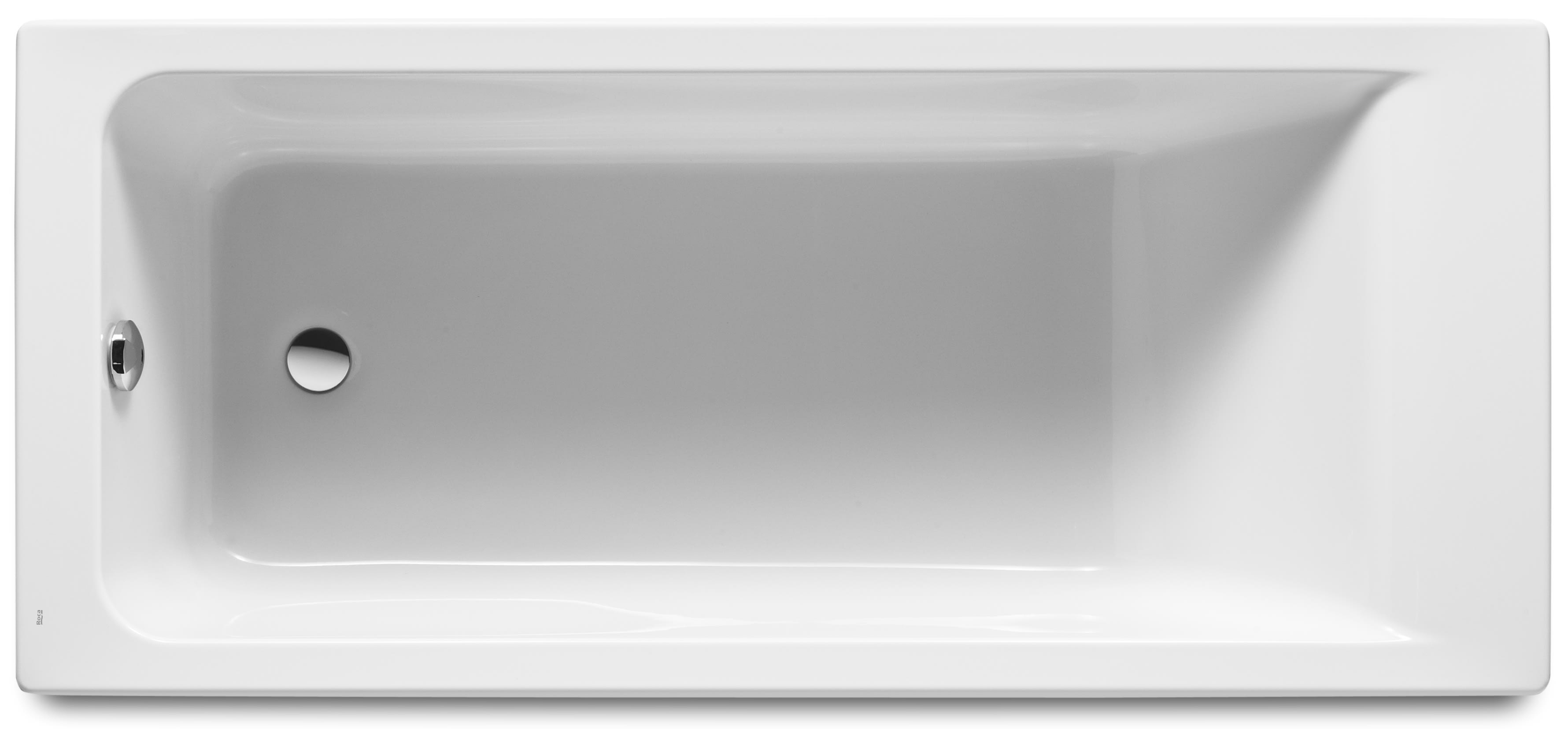 Roca Easy cada dreptunghiulară 170x75 cm alb A248622000