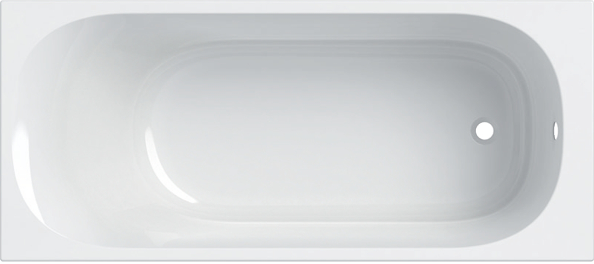 Geberit Soana cada dreptunghiulară 170x75 cm alb 554.014.01.1
