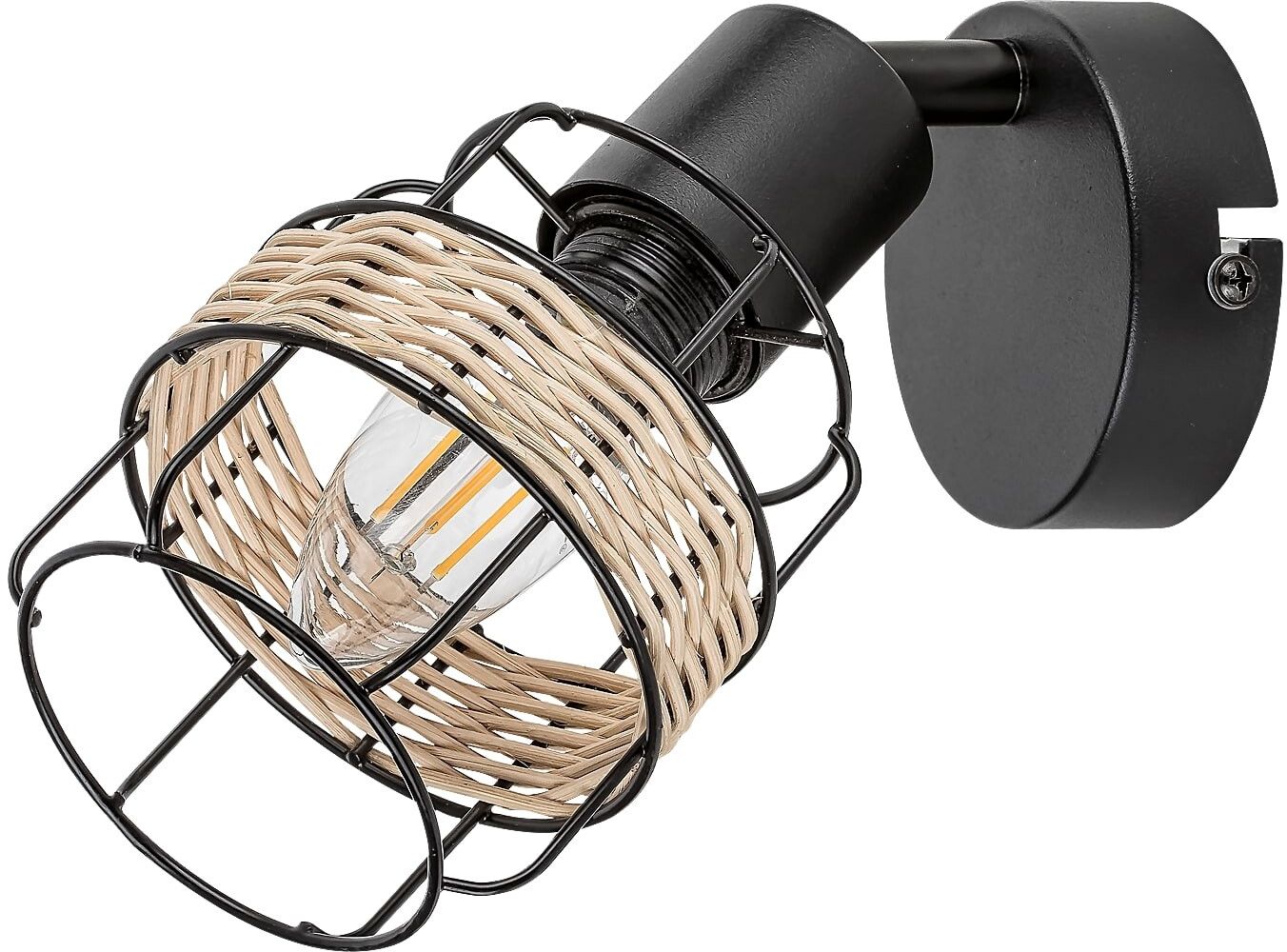 Rabalux Indiana lampă de perete 1x25 W negru 5281