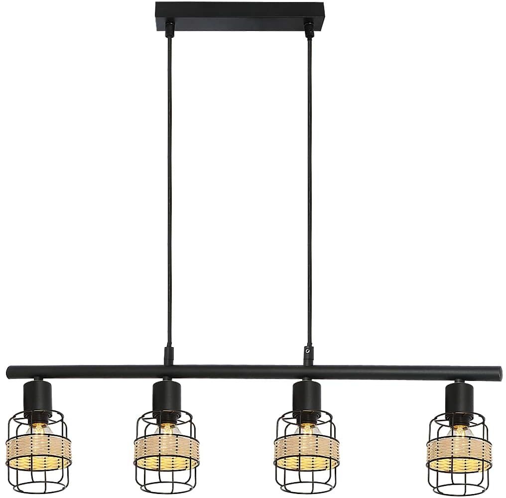 Rabalux Indiana lampă suspendată 4x25 W negru 5284