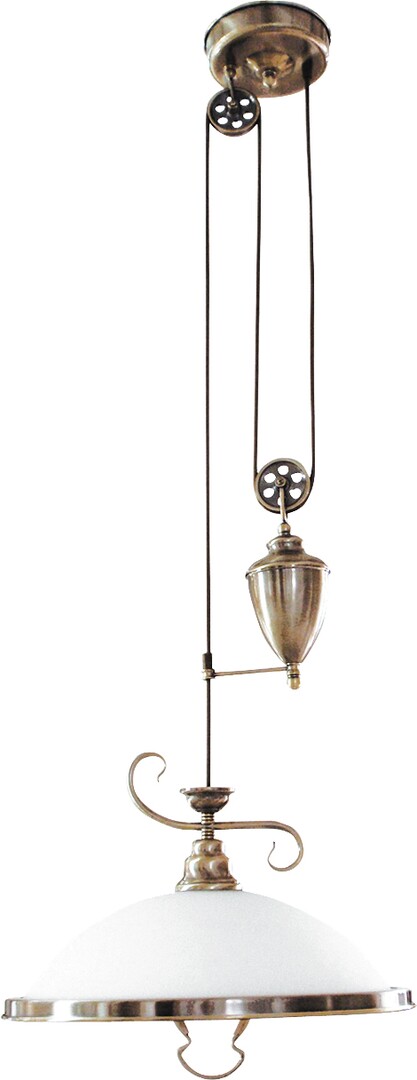 Rabalux Elisett lampă suspendată 1x60 W alb-alamă 2756