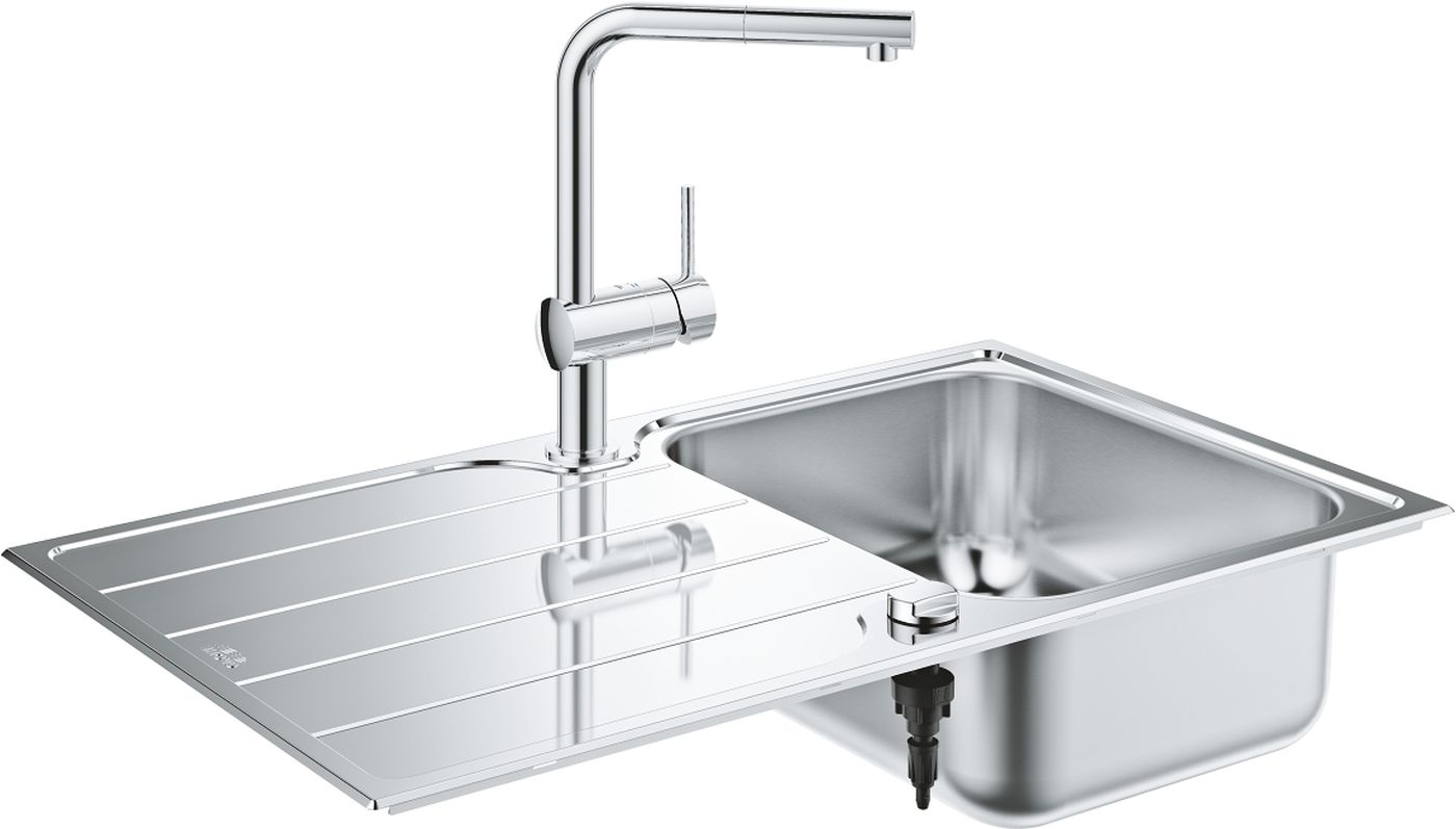 Grohe Minta chiuveta cu baterie oțel/oțel 31573SD1