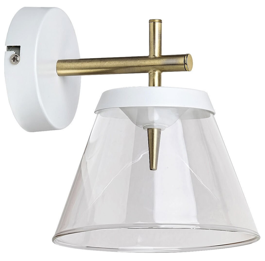 Rabalux Aviana lampă de perete 1x6 W alb-alamă-transparent 5029