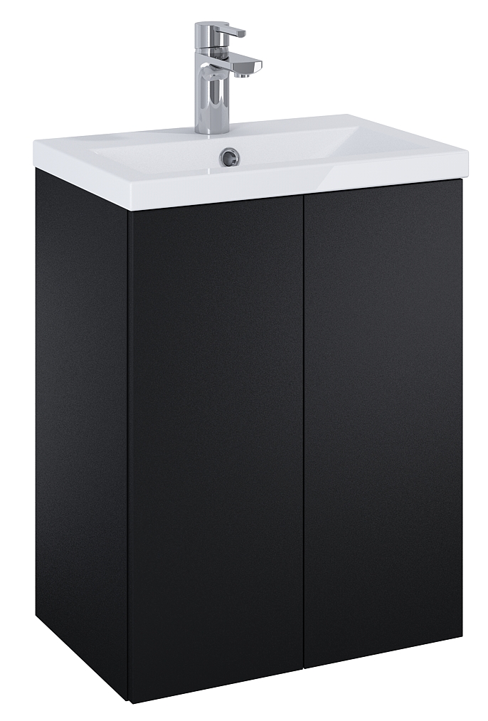 Elita Kido lavoar cu dulap 50.6 cm negru 168096
