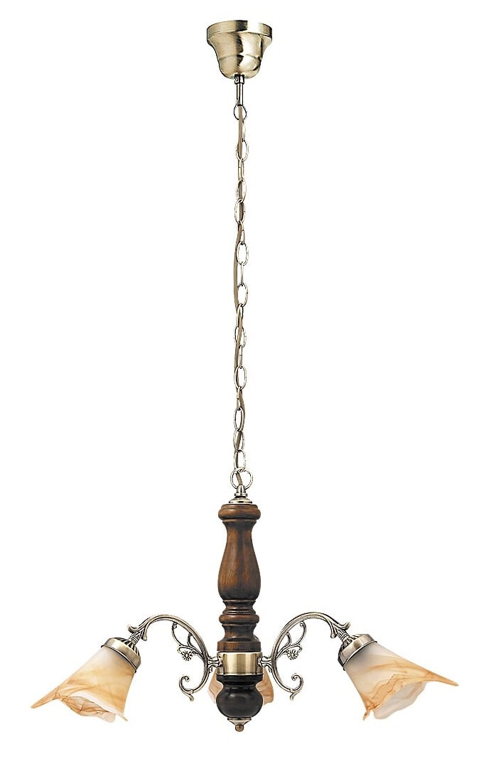 Rabalux Rustic 3 lampă suspendată 3x40 W alamă-maro 7093