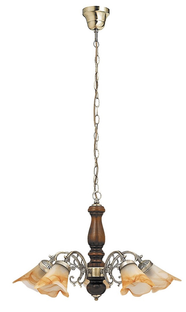 Rabalux Rustic 3 lampă suspendată 5x40 W alamă-maro 7095