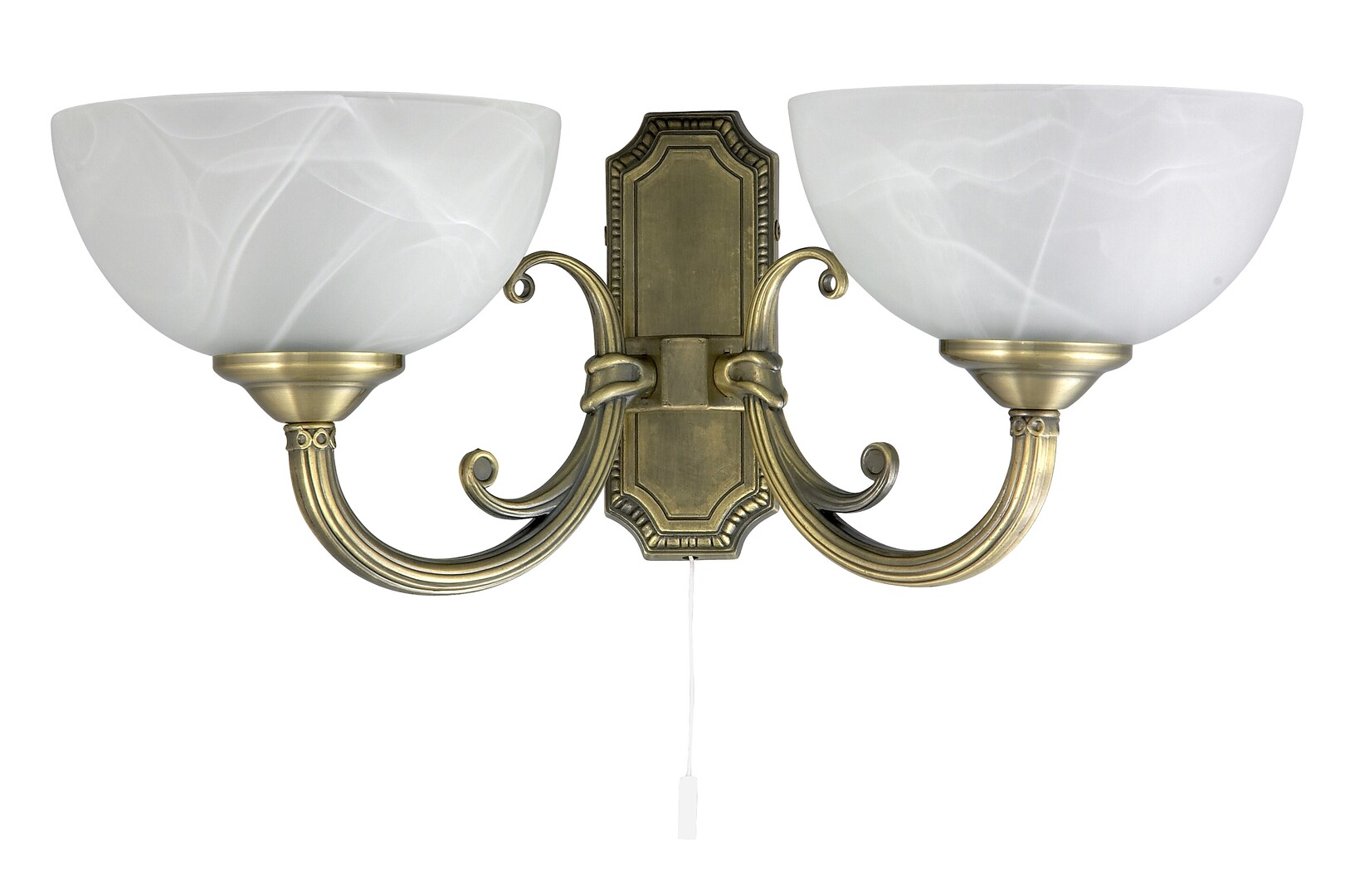 Rabalux Marlene lampă de perete 2x40 W alamă-alabastru 8542