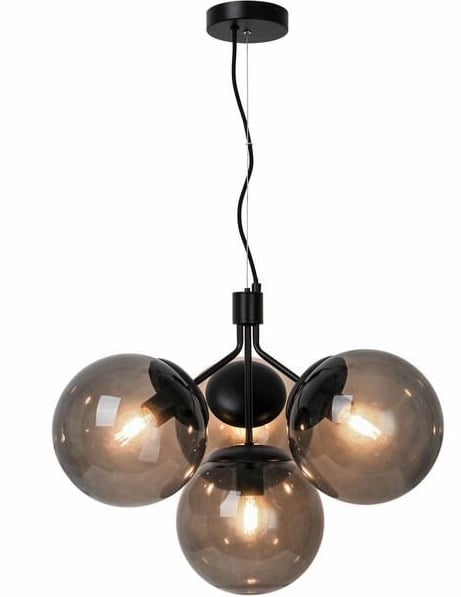 Nordlux Ivona lampă suspendată 4x28 W negru-fumuriu 2112153003