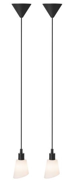 Nordlux Molli lampă suspendată 2x40 W negru 2112803003