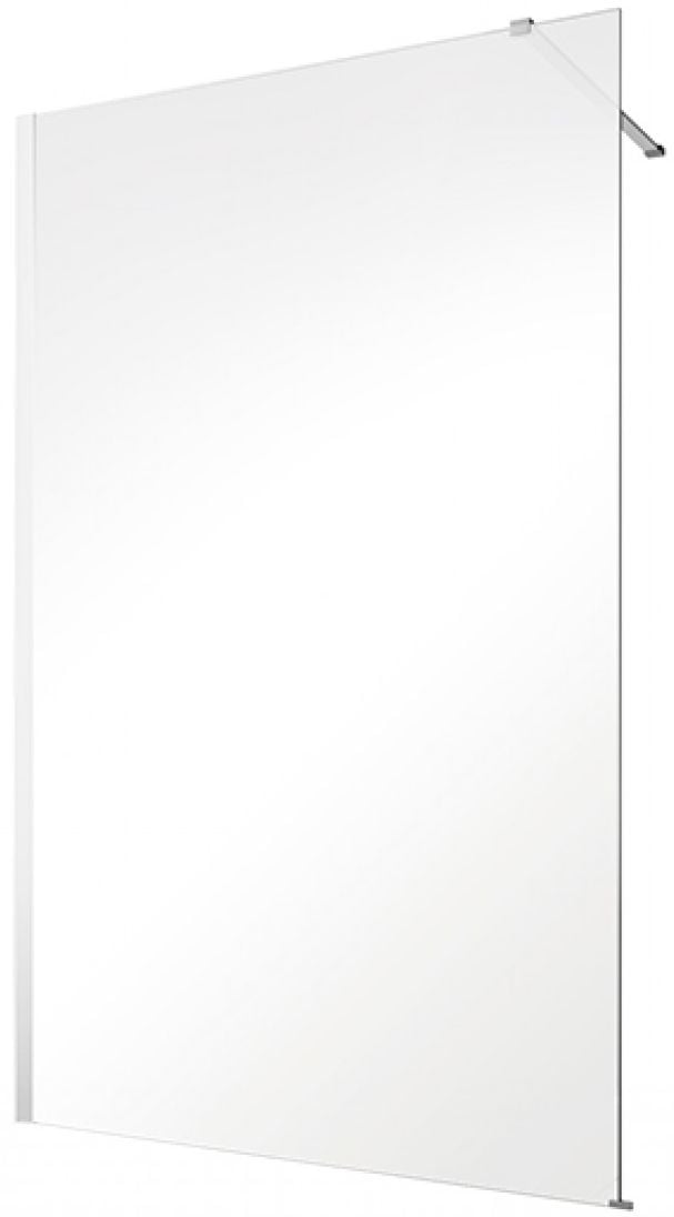 Besco Eco-N perete cabină de duș walk-in 120 cm crom luciu/sticla transparentă EN-120-195C