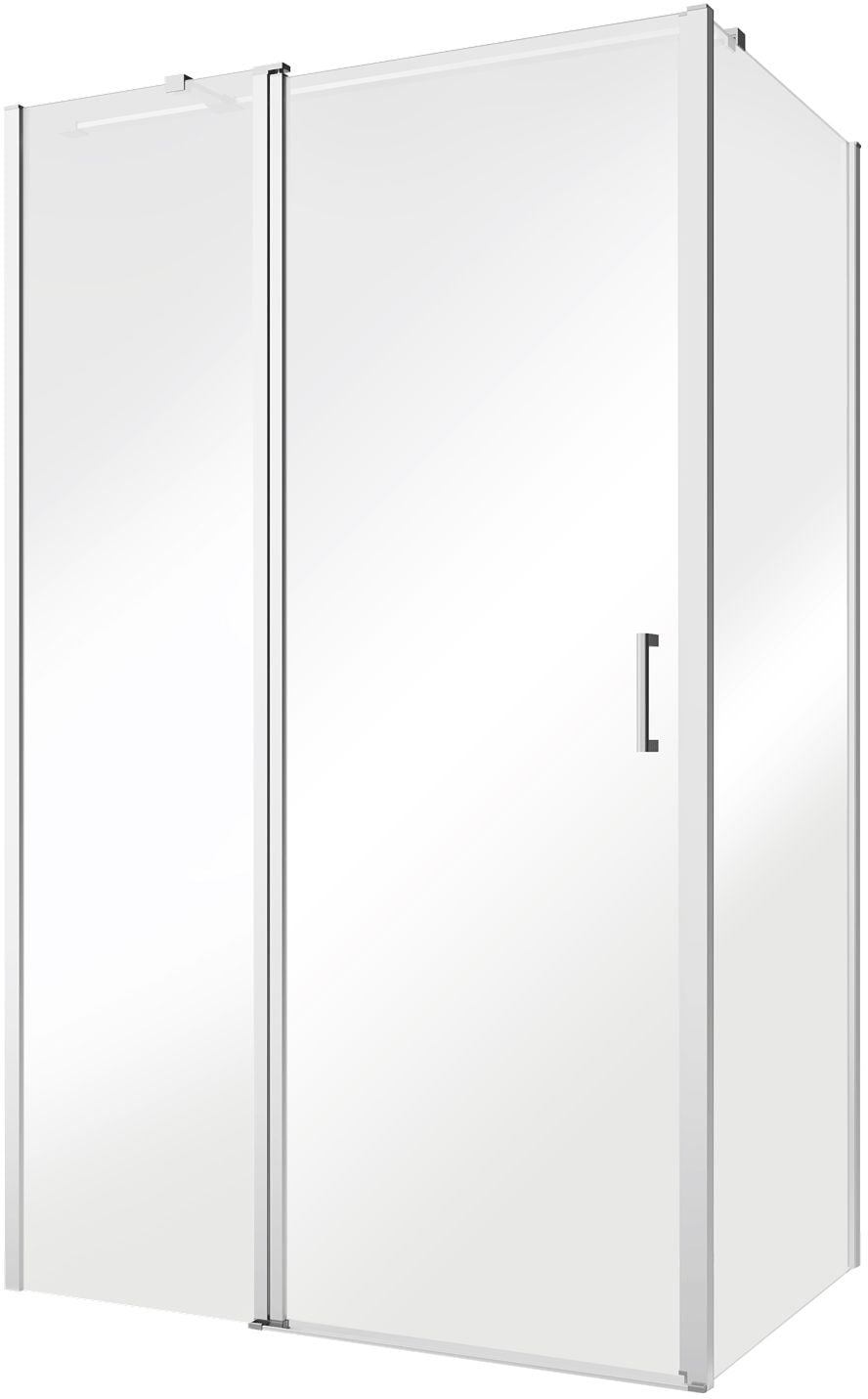 Besco Exo-CH perete de duș 90 cm crom luciu/sticla transparentă PCH-90-190C