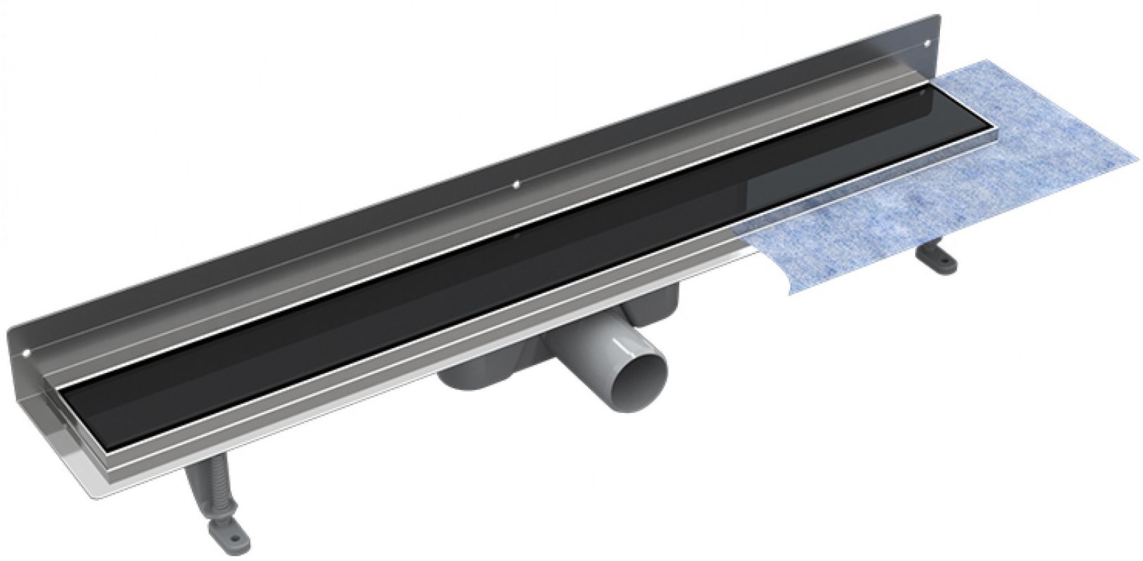 Besco Virgo Next Black rigolă duș 70 cm negru OL-70-VNB