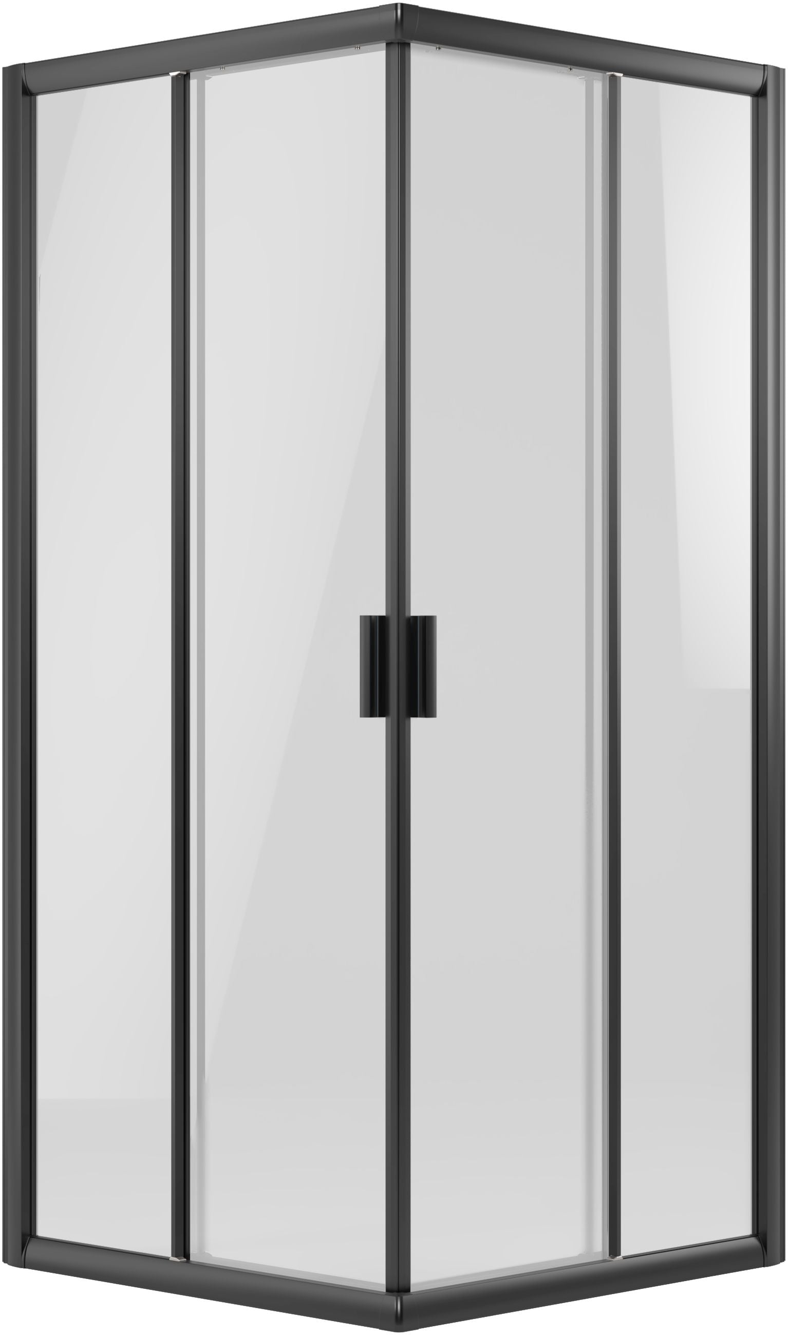 Ravak Blix cabină de duș 90x90 cm pătrat negru mat/sticlă transparentă X1LM70300Z1