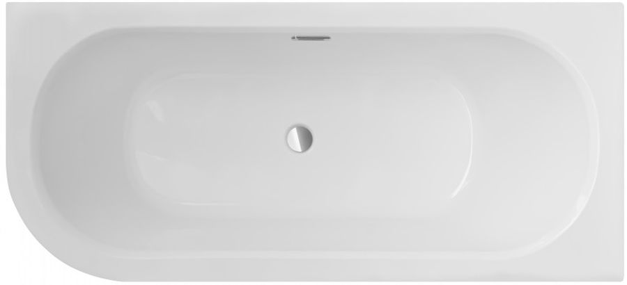 Besco Avita Slim+ cadă colțar slim 150x75 cm partea dreaptă alb #WAV-150-NPP