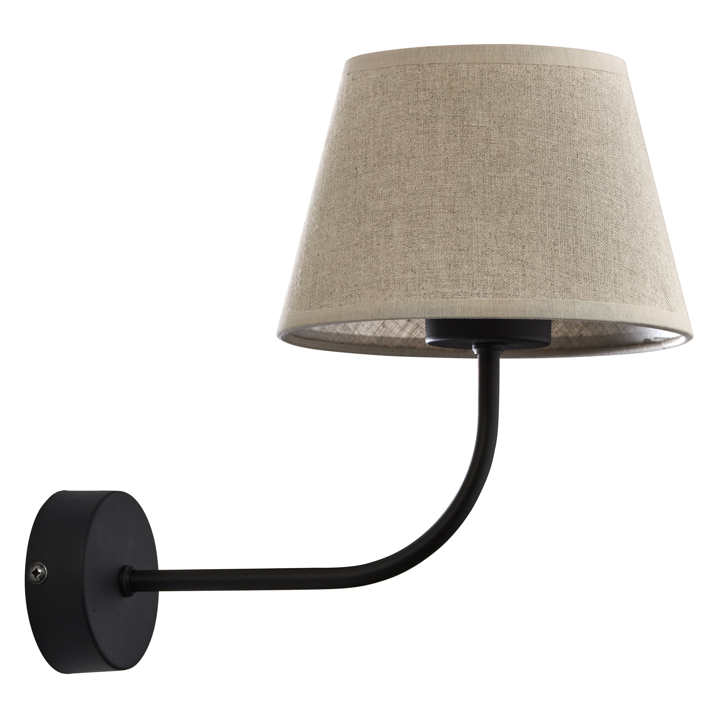 TK Lighting Chicago lampă de perete 1x15 W negru-pânză 4186