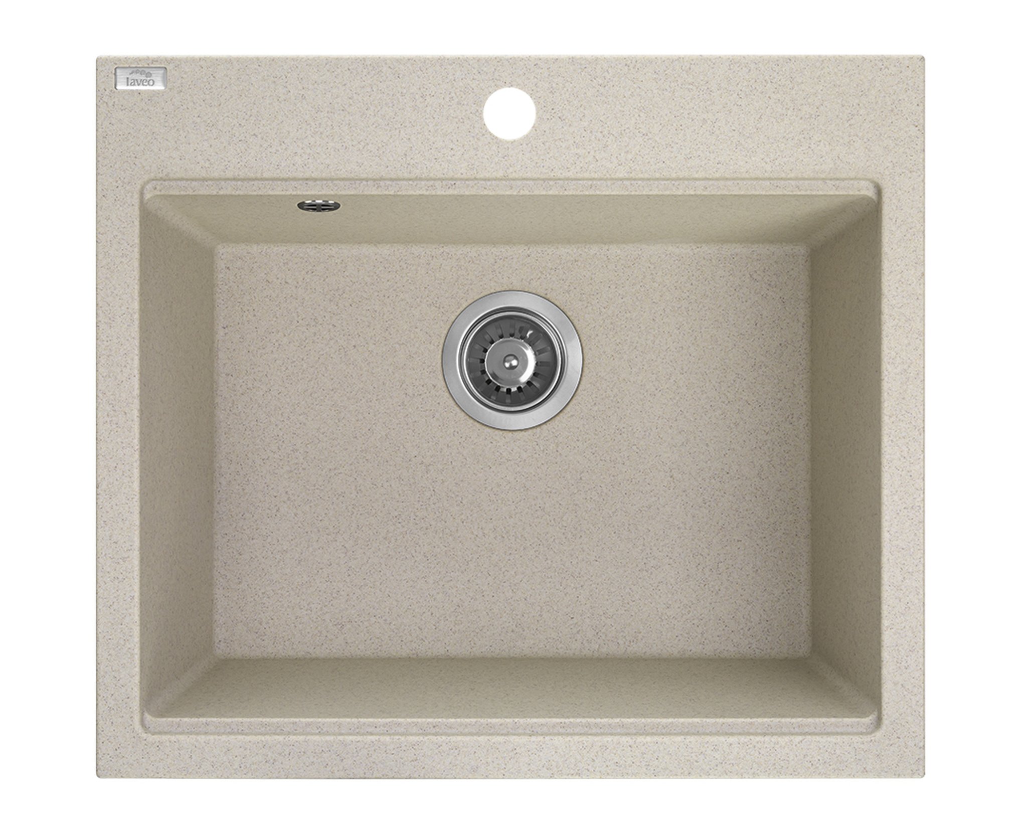 Laveo Tau chiuvetă din granit 57x50 cm bej SBT410Y