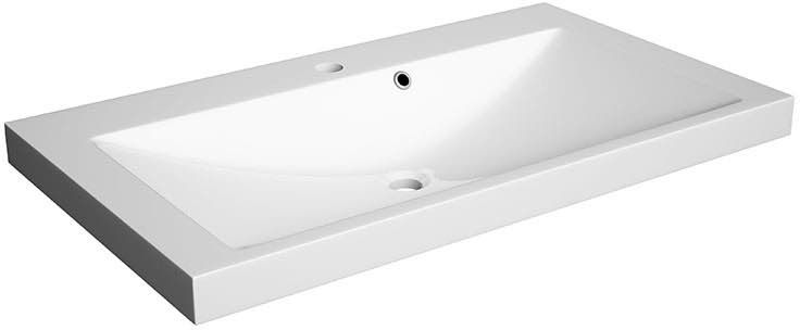Defra Zeen lavoar 80x46 cm dreptunghiular alb 1554