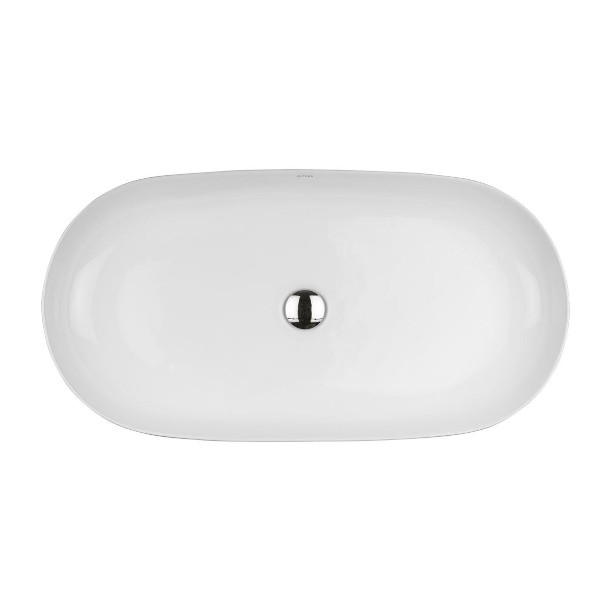 Oltens Hamnes Thin lavoar 80x40 cm oval de blat alb 40821000