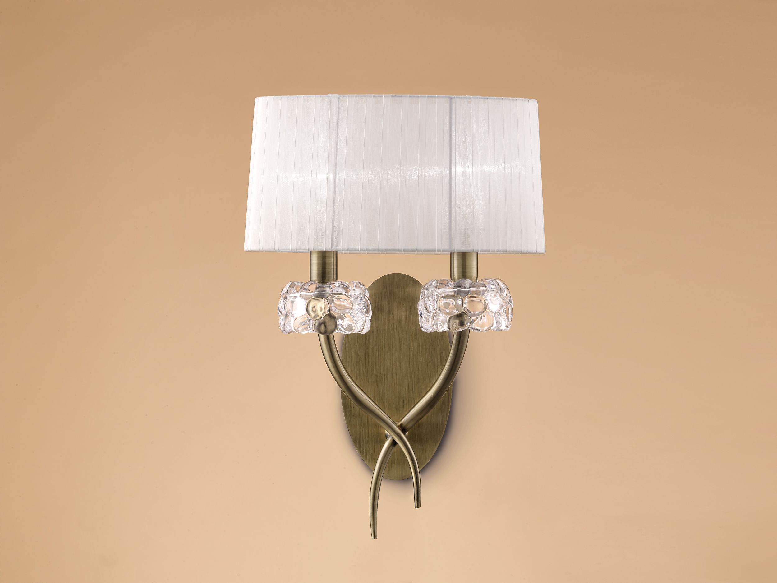 Mantra Loewe lampă de perete 2x20 W alb-alamă 4734