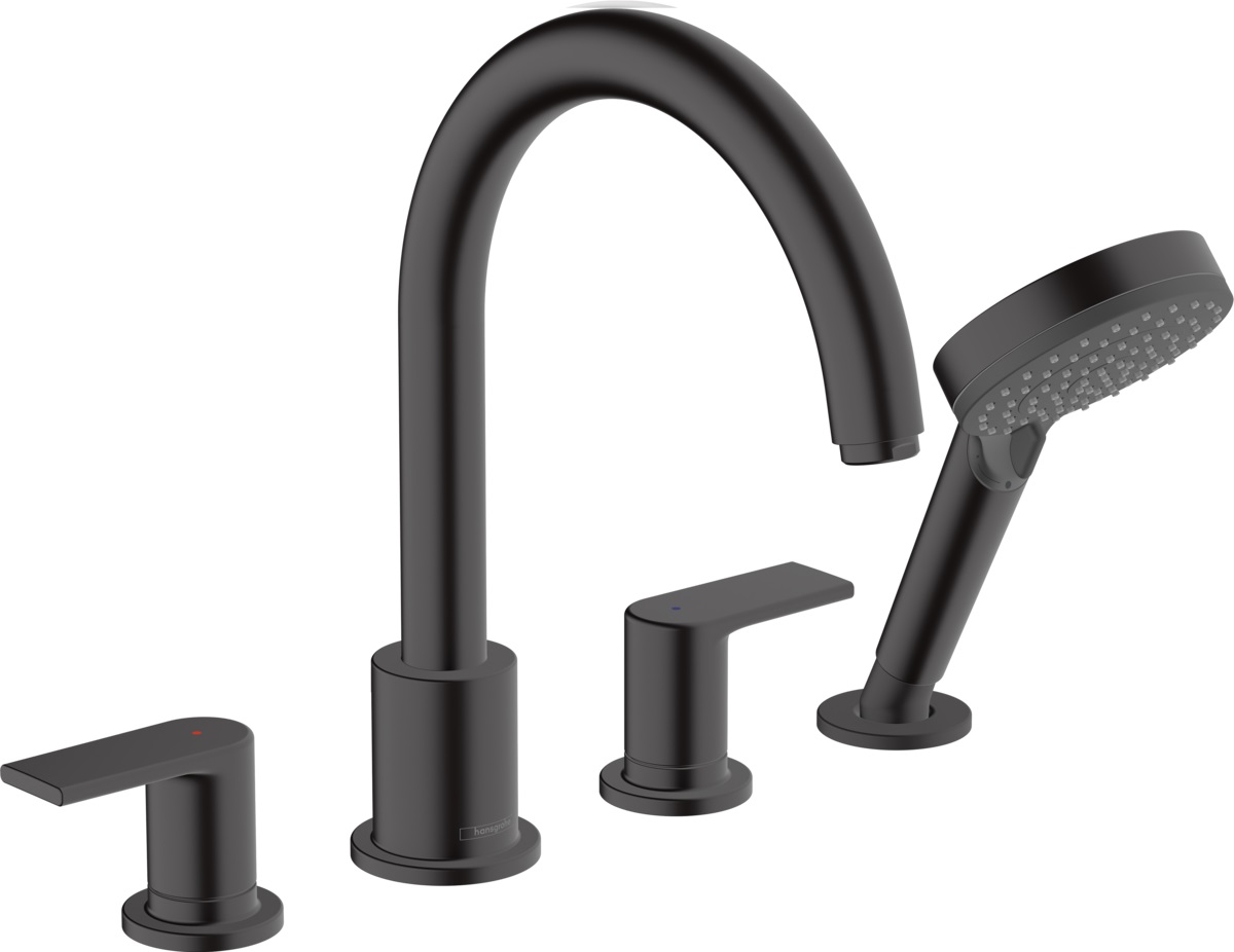 Hansgrohe Vernis Blend baterie cadă-duș cadă negru 71456670