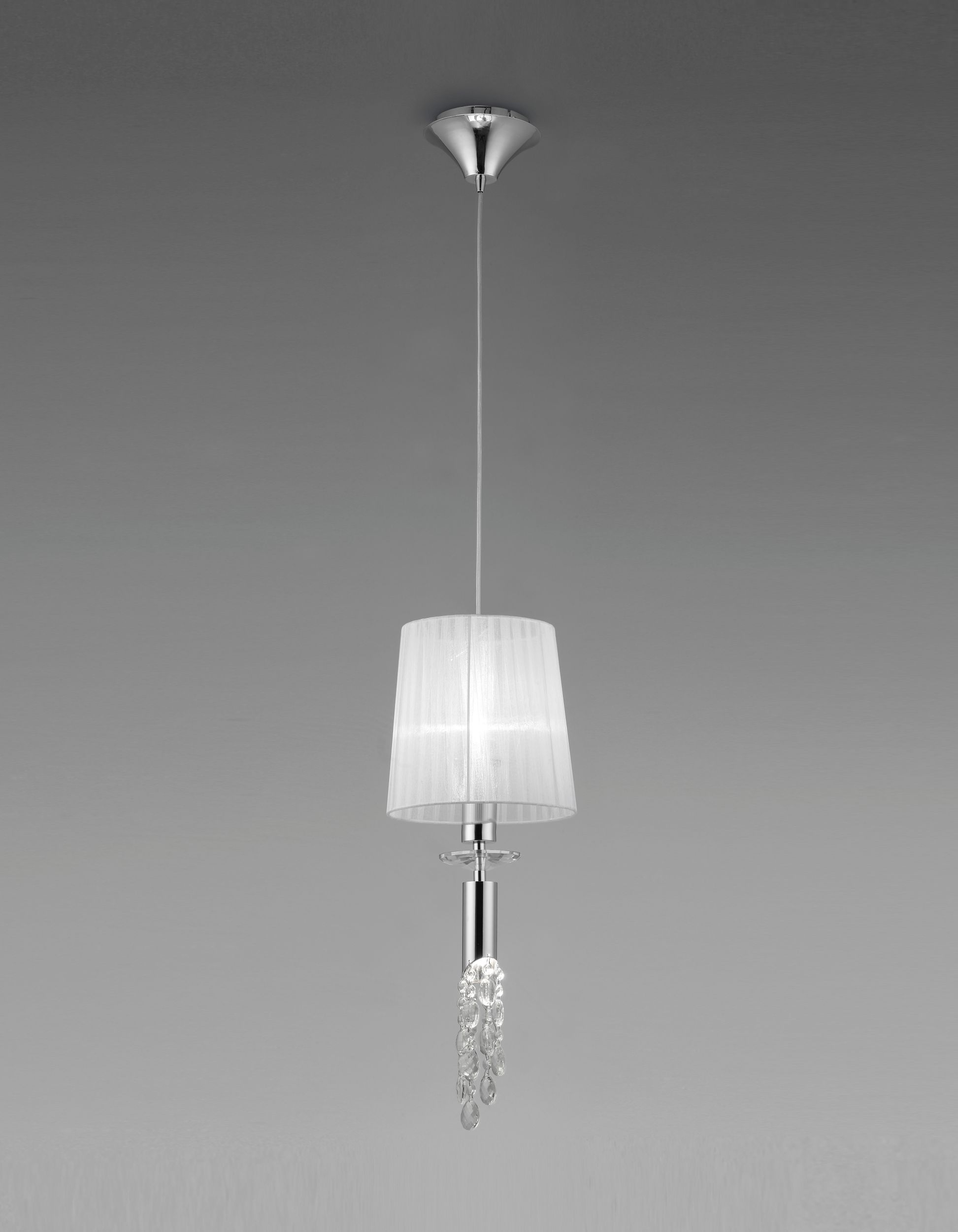 Mantra Tiffany lampă suspendată 2x20 W alb-crom 3861