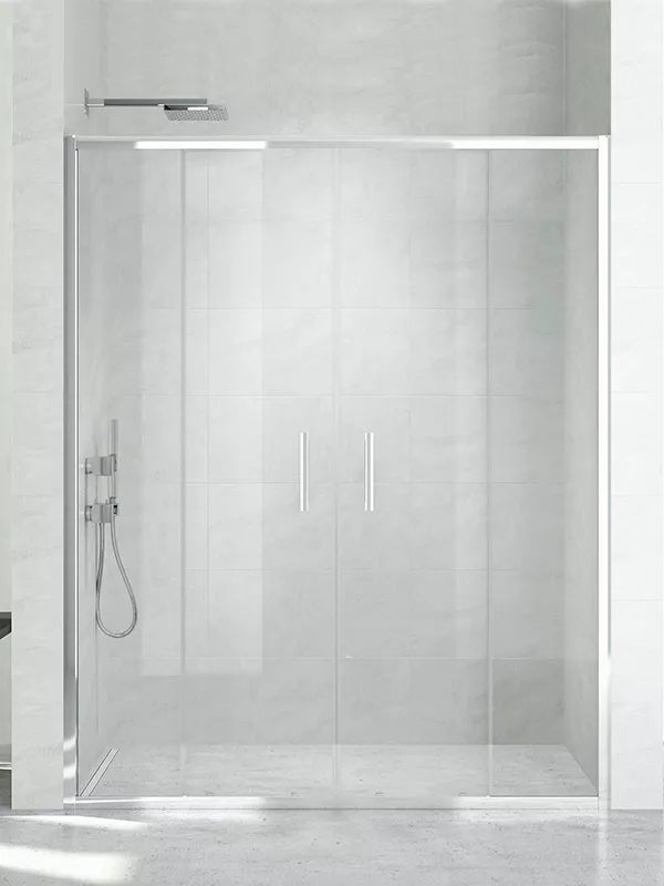 New Trendy New Corrina uși de duș 170 cm culisantă aluminiu luciu/sticlă transparentă D-0186A