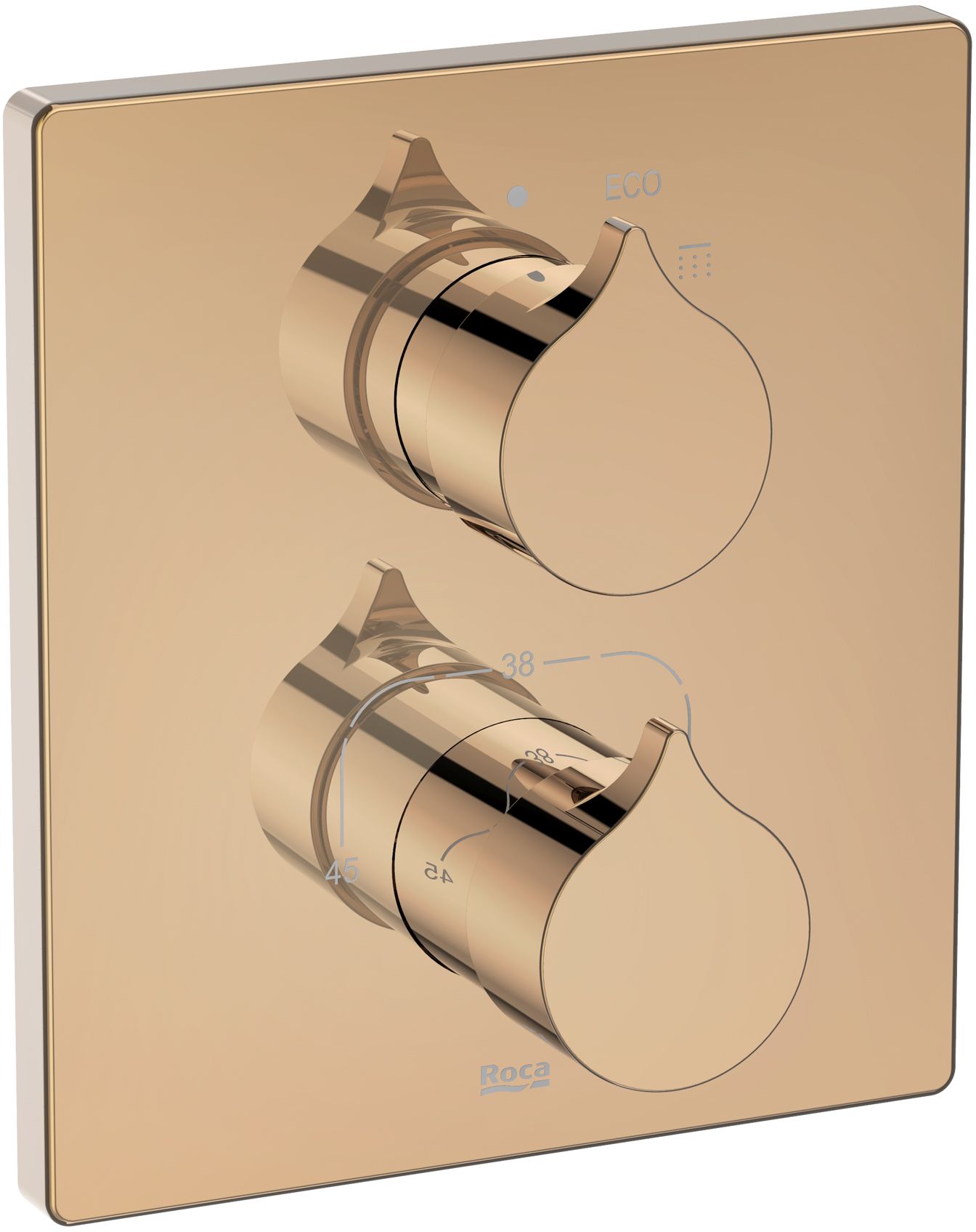 Roca Insignia Rose Gold baterie de duș ascuns da auriu A5A2C3ARG0