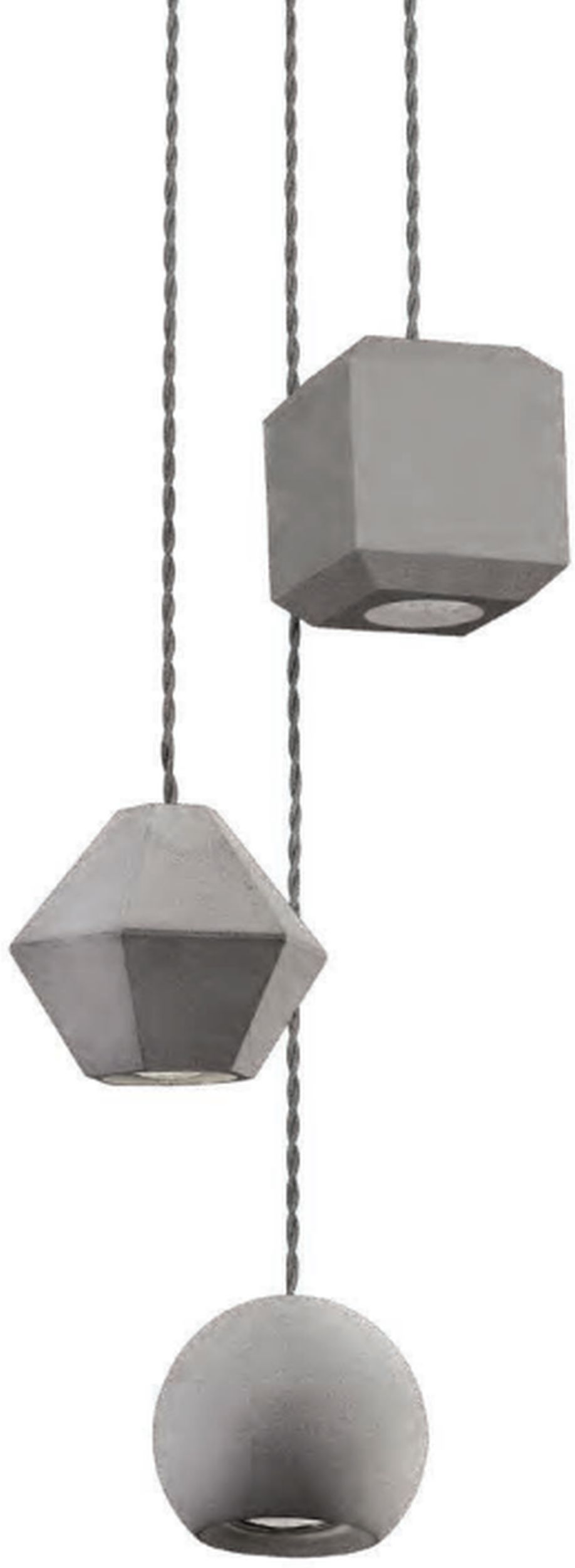 Nowodvorski Lighting Geometric lampă suspendată 3x35 W gri/frasin 9695