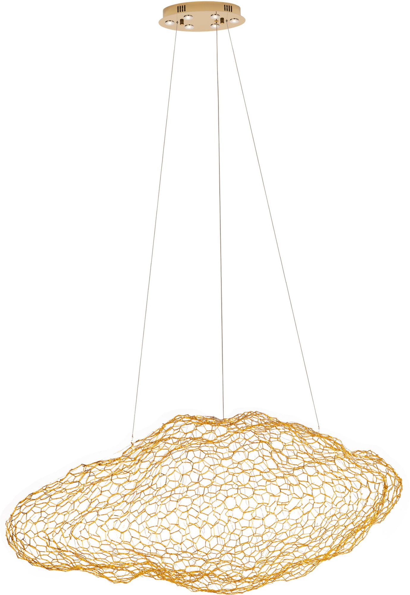 MaxLight Stardust lampă suspendată mai mult de 6x8 W auriu P0432