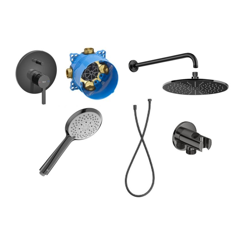 Set cap de duș Roca Rainsense A5B3950CN0, baterie cadă-duș Roca Naia Black A5A0B96CN0, A525869403, A5B1107CN0, A5B0250CN0, A5B5250CN0, A5B3850CN0