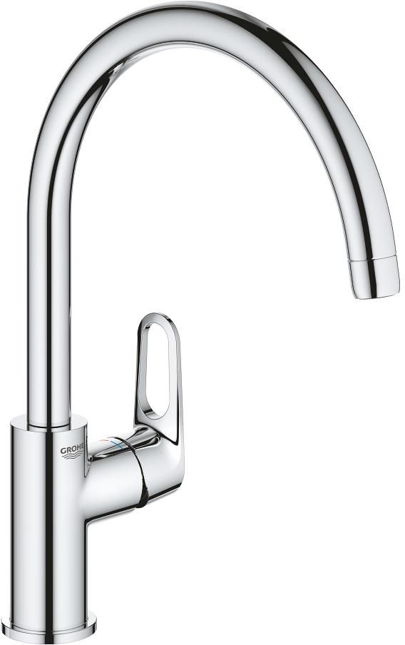 Grohe BauFlow baterie bucătărie pe picior StarLight Chrome 31538001