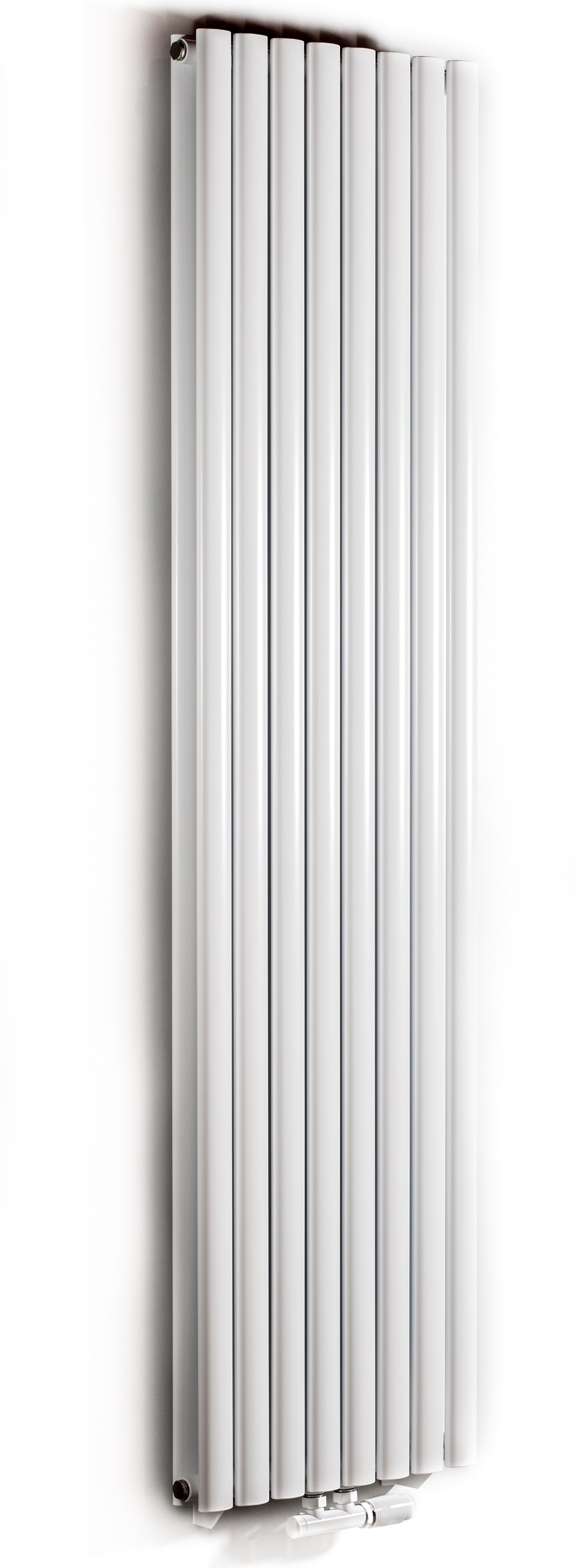 Luxrad Fortuna Podwójna calorifer decorativ 200x41 cm podłączenie inferior alb FORP20004109003ZDC