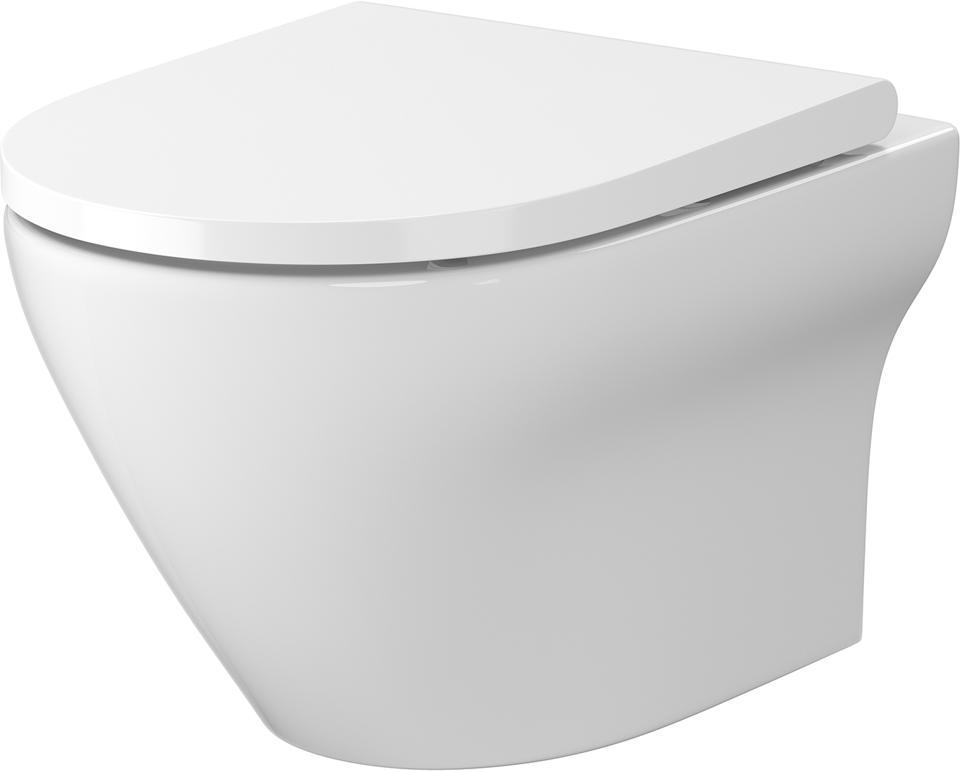 Cersanit Larga vas wc cu capac soft-close agăţat fără margine alb S701-472