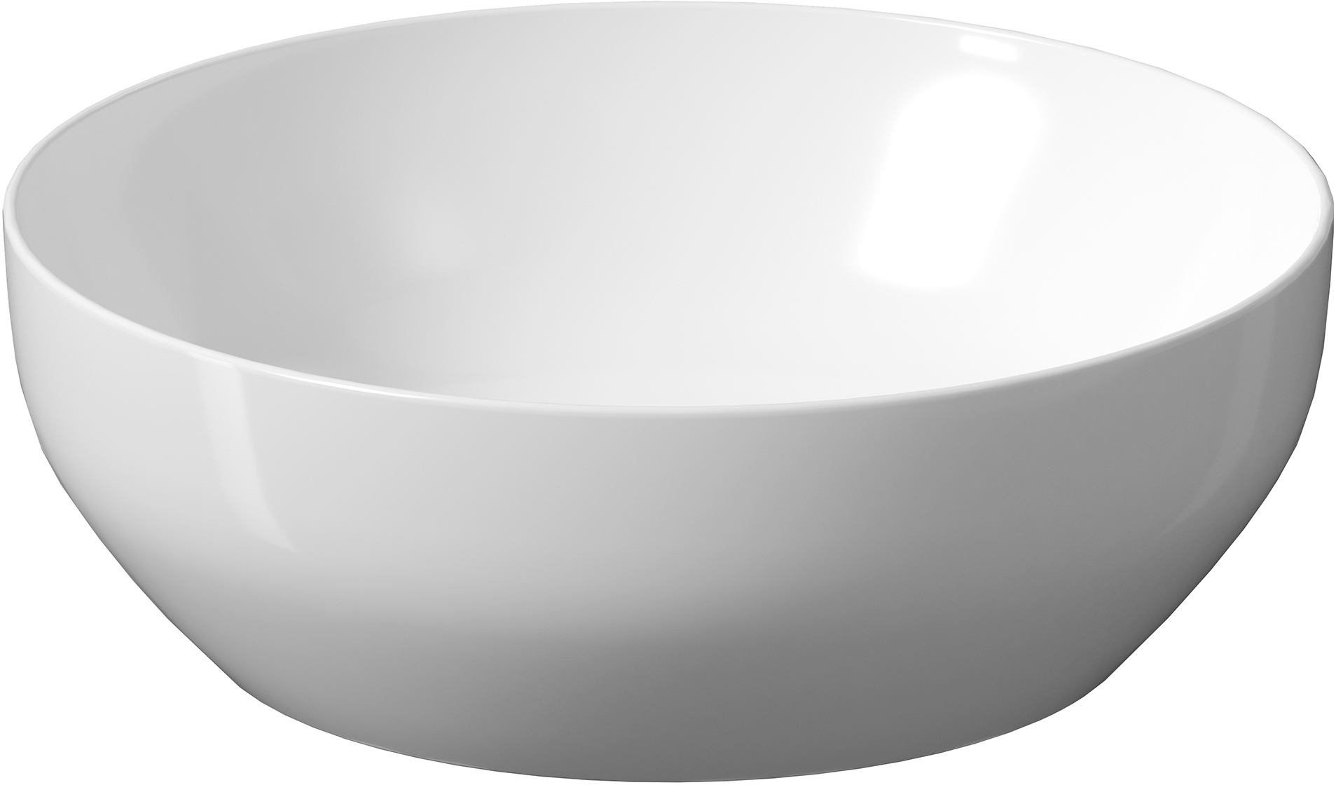 Cersanit Larga lavoar 40x40 cm rotund de blat alb K677-001