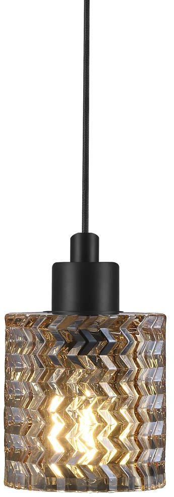 Nordlux Hollywood lampă suspendată 1x60 W negru-chihlimbar 46483027