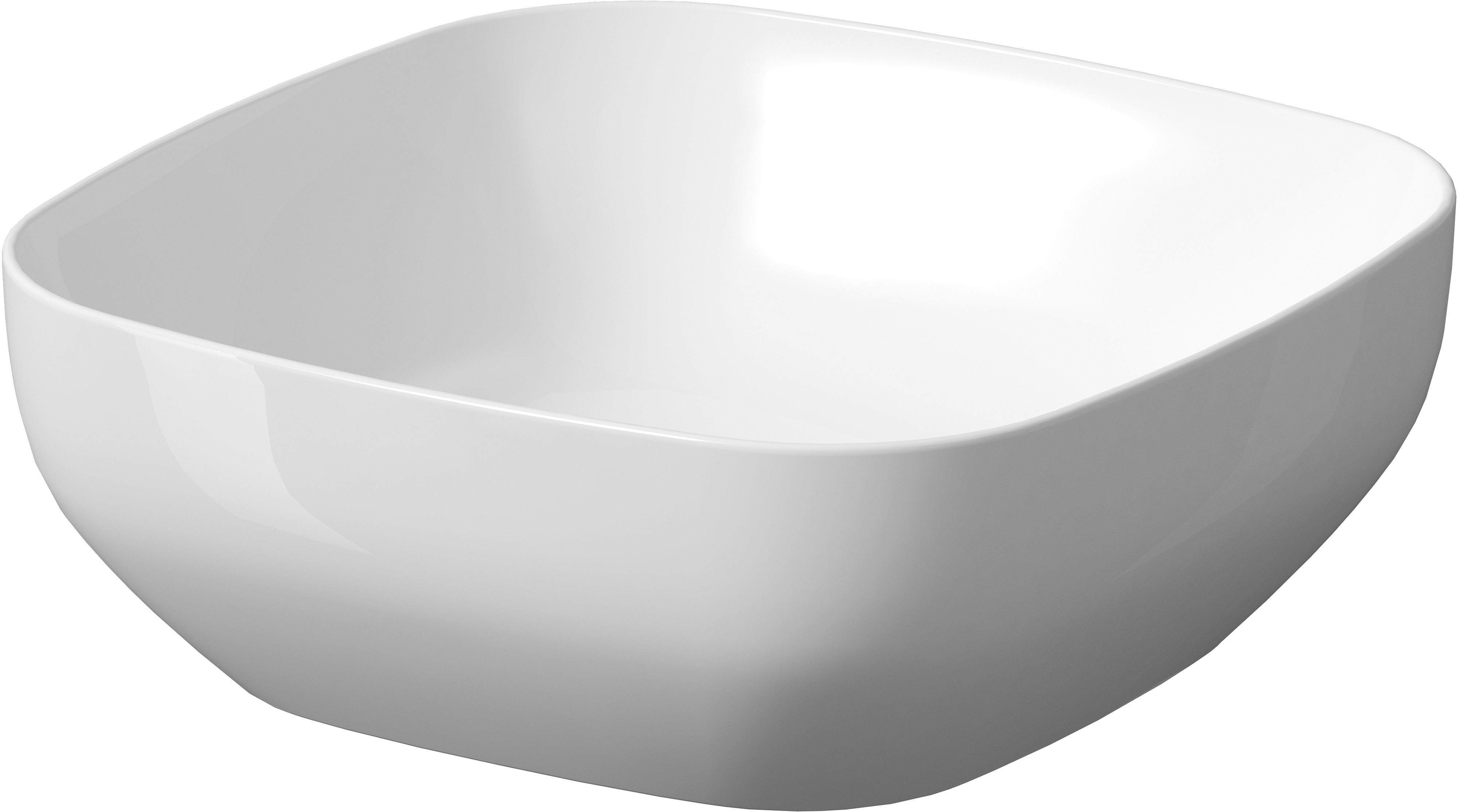 Cersanit Larga lavoar 38x38 cm pătrat de blat alb K677-004