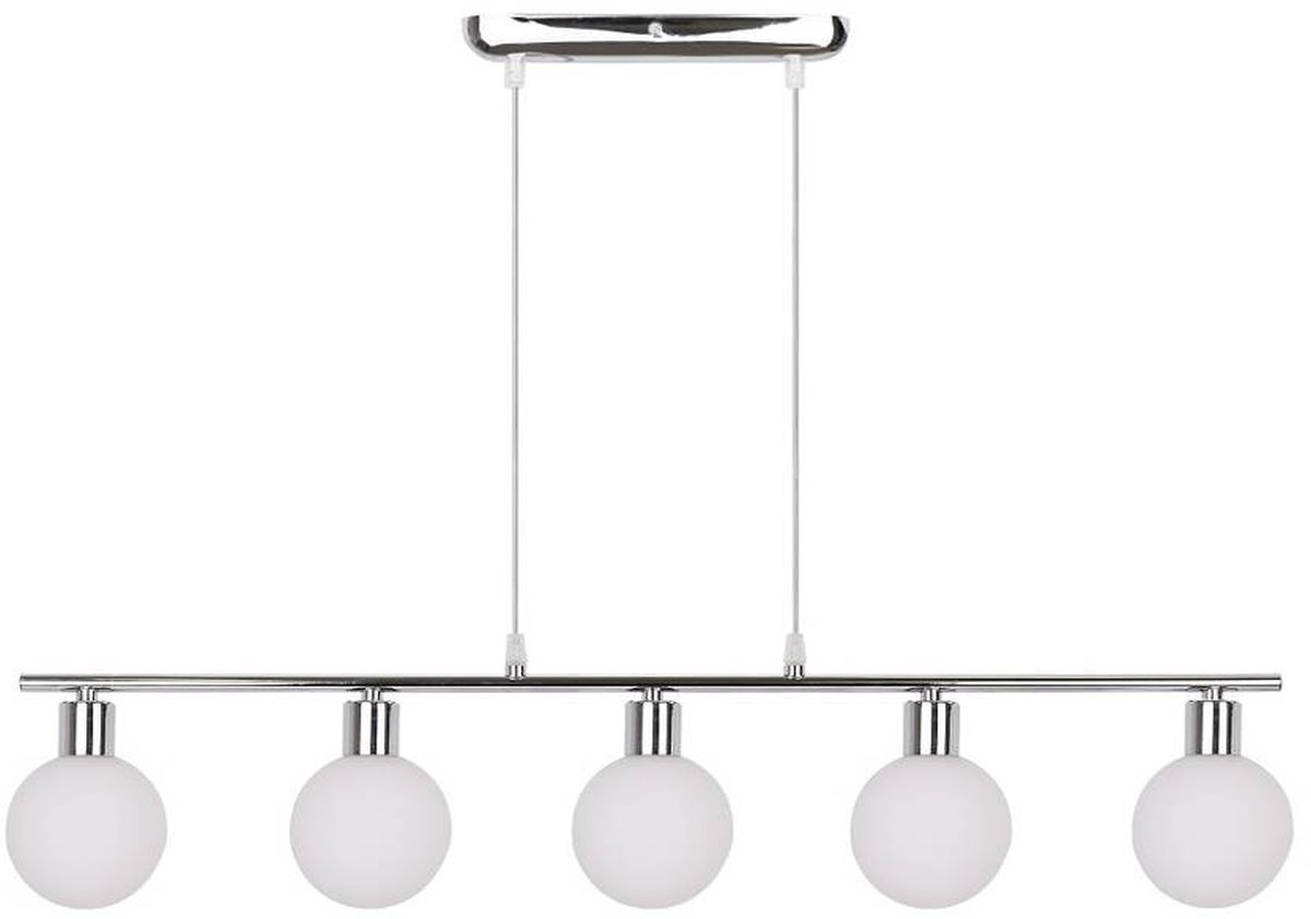 Candellux Oden lampă suspendată 5x40 W alb-crom 35-03270