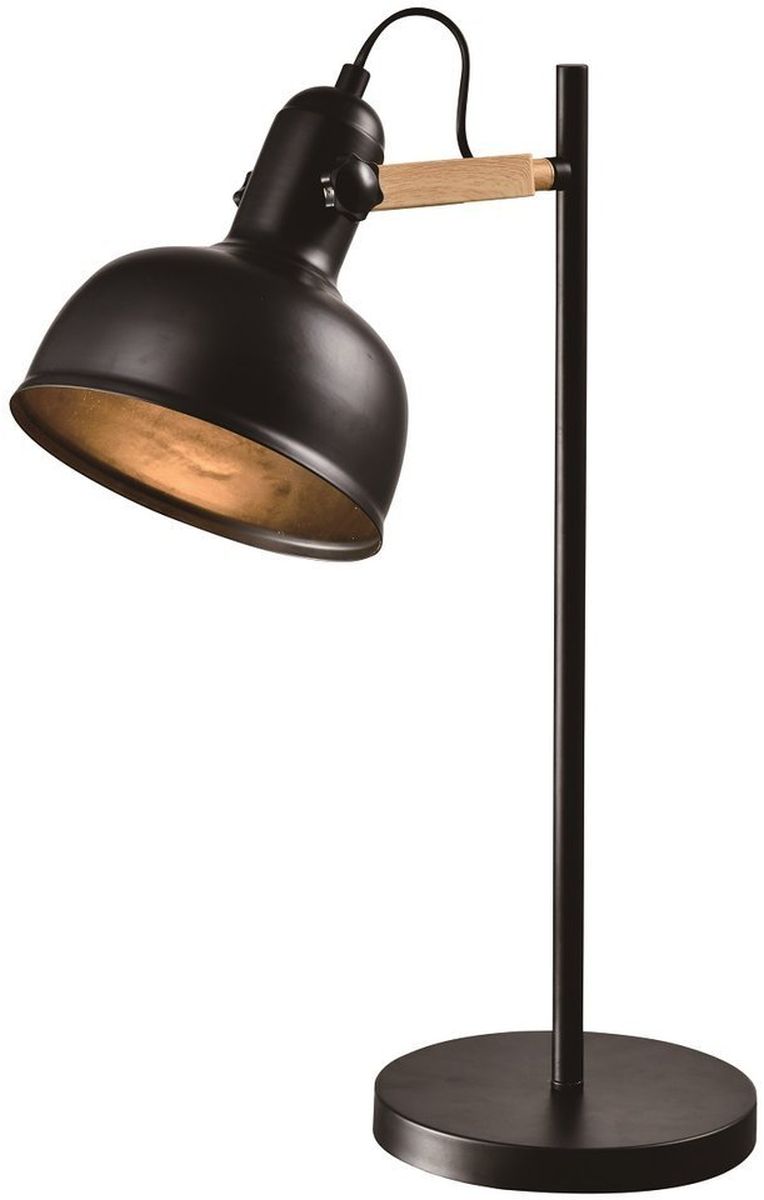 Candellux Reno veioză 1x40 W negru-lemn 41-80066