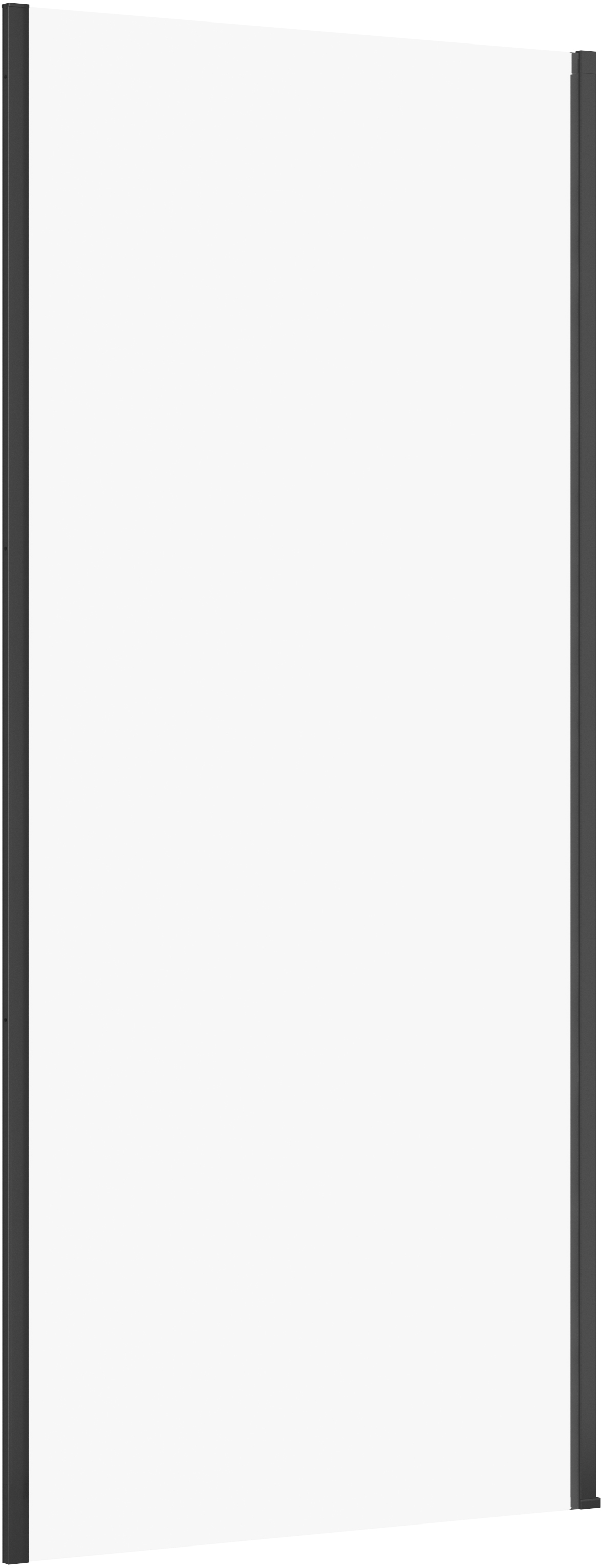 Cersanit Larga perete de duș 90 cm negru mat/sticla transparentă S932-134