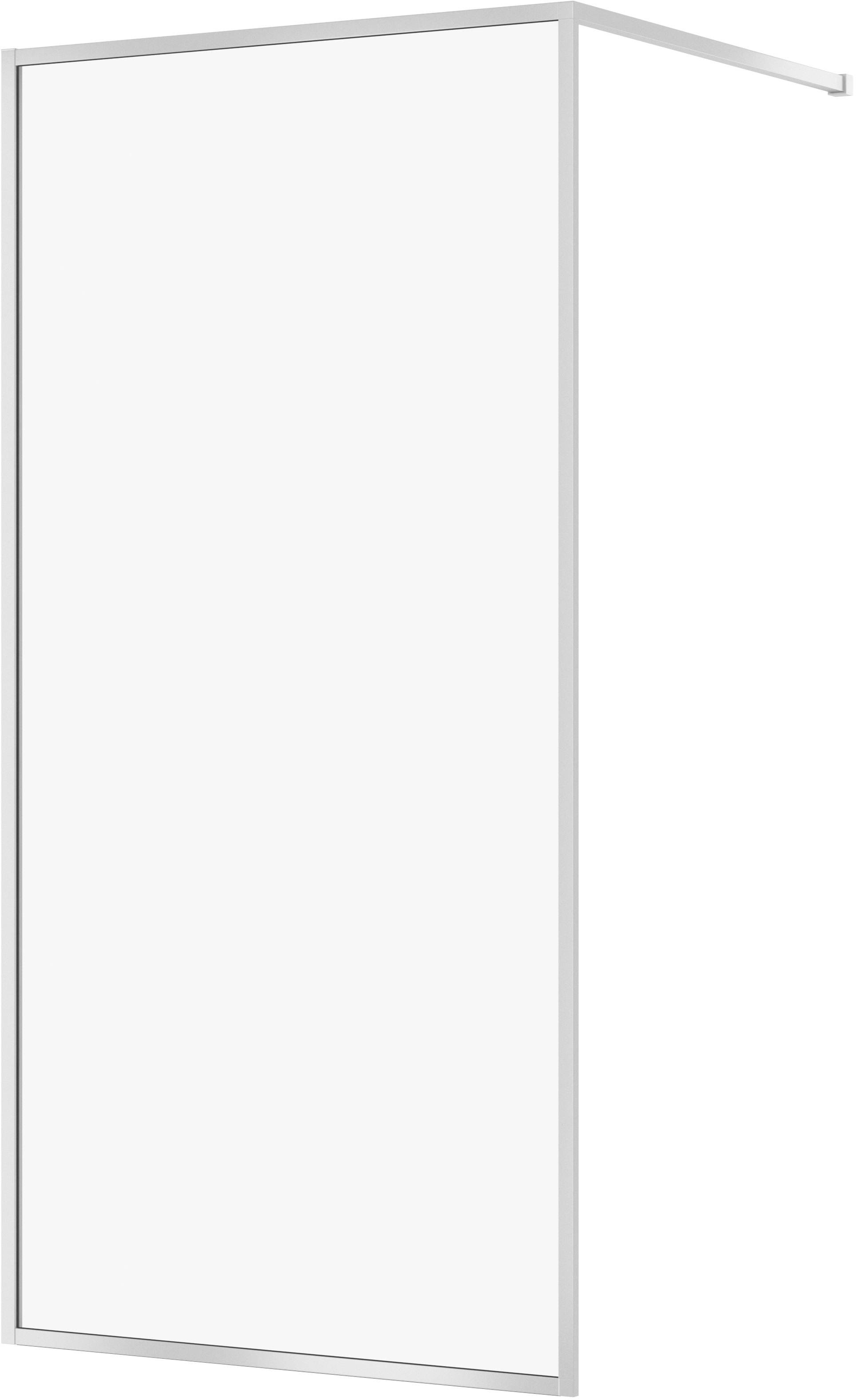 Cersanit Larga perete cabină de duș walk-in 100 cm crom luciu/sticla transparentă S932-136